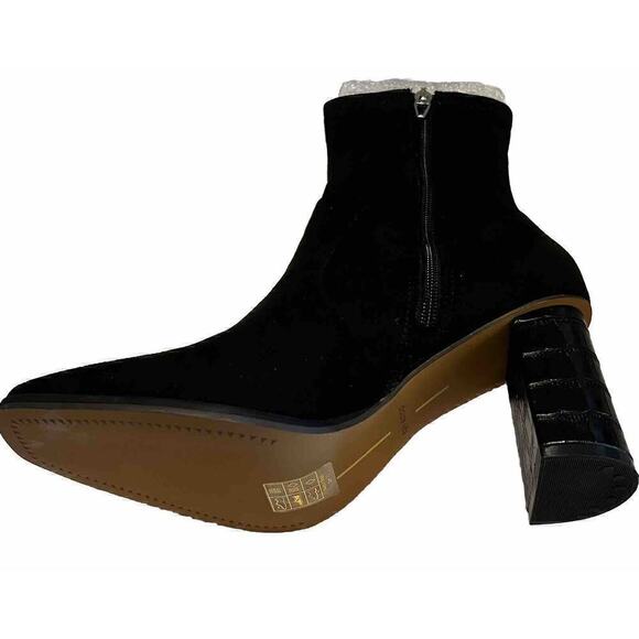 Dolce Vita Women's Petya High Heel Booties Size 9.5 Black Stella Suede - Picture 5 of 9